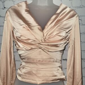 NWT Express Size Small Twist Front Open Back Top